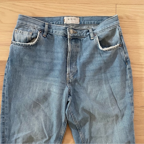 We The Free Destroyed Maggie Straight Light Wash Jeans 28 - Picture 3 of 15